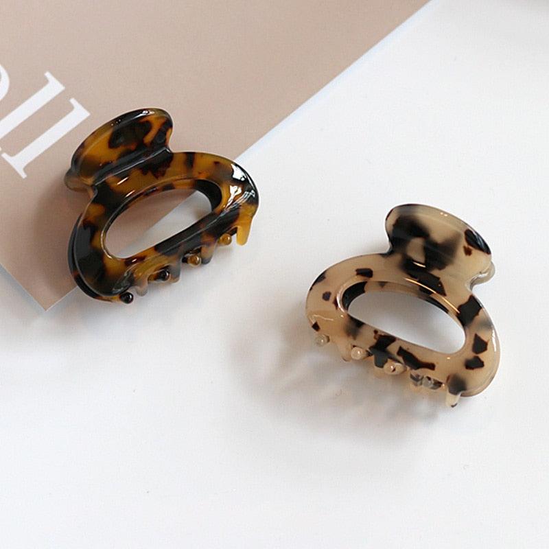 Sweet Mini Acetate Hair Clip for Women Girls Hair Claw Chic Barrettes Crab Hairpins Styling Claw Clips Fashion Hair Gorgeous Hair Accessories For Women