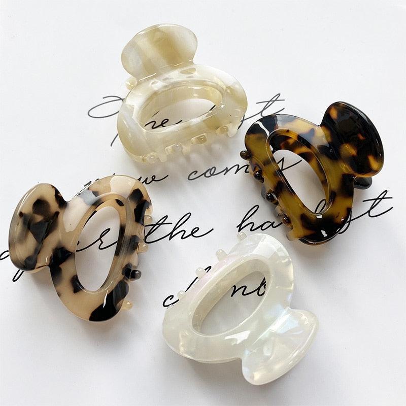Sweet Mini Acetate Hair Clip for Women Girls Hair Claw Chic Barrettes Crab Hairpins Styling Claw Clips Fashion Hair Gorgeous Hair Accessories For Women