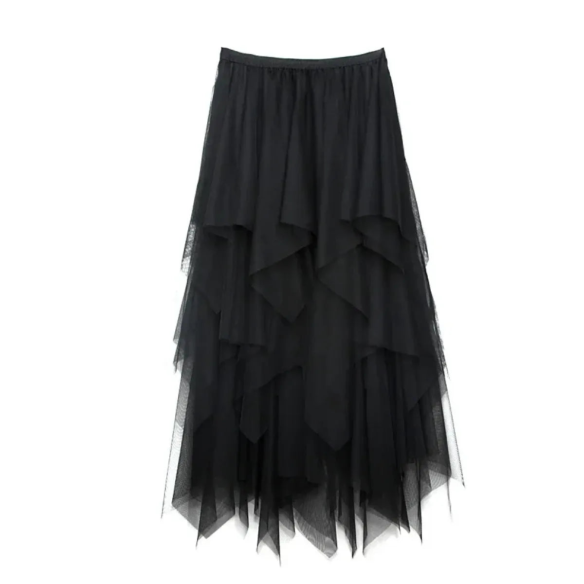 Tulle Midi Skirt for Women - Harajuku High Waist Fashion Summer Tutu